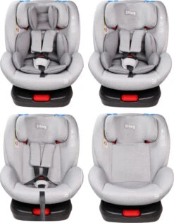 Ding Cruz Light Grey 360° Isofix Autostoel 0-36kg DI-101921 -Babyproducten Winkel di 101921 ding cruz light grey 4options