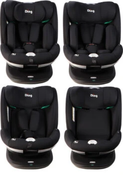 Ding Mace Black 360° I-Size Autostoel 0-36kg DI-111916 -Babyproducten Winkel di 111916 ding mace black 05