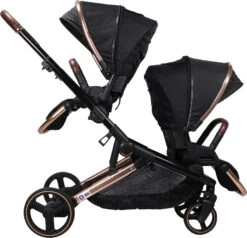Ding Amigo Black/Rose Tandem Duowagen DI-191706 -Babyproducten Winkel ding amigo black rose tandem duowagen di 191706 4