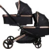 Ding Amigo Black/Rose Tweeling Kinderwagen Incl. 2 Autostoelen DI-191711 -Babyproducten Winkel ding amigo black rose tweeling kinderwagen incl. 2 autostoelen di 191711 1920x1920