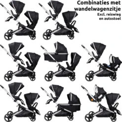 Ding Amigo Black/Silver Tandem Duowagen DI-191704 32 Ding Amigo Black/Silver Tandem Duowagen DI-191704 -Babyproducten Winkel ding amigo black silver tandem duowagen di 191704 2