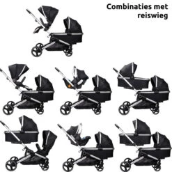 Ding Amigo Black/Silver Tweeling Kinderwagen Incl. 2 Autostoelen DI-191710 23 Ding Amigo Black/Silver Tweeling Kinderwagen Incl. 2 Autostoelen DI-191710 -Babyproducten Winkel ding amigo black silver tweeling kinderwagen incl. 2 autostoelen di 191710 1
