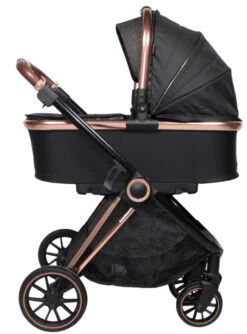 Ding Fenix Black/Rose 3-in-1 Combi Kinderwagen Incl. Autostoel -Babyproducten Winkel ding fenix rose kinderwagen13 1