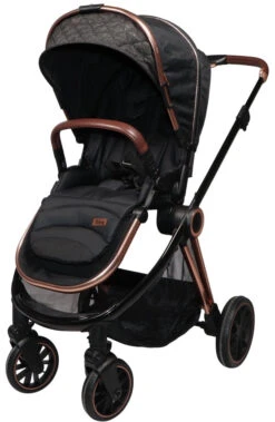 Ding Fenix Black/Rose 3-in-1 Combi Kinderwagen Incl. Autostoel -Babyproducten Winkel ding fenix rose kinderwagen2 1