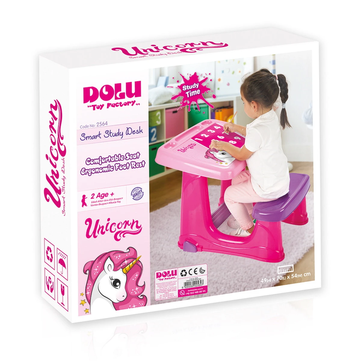Dolu Unicorn Smart Studeer Tafeltje 2564 6 Dolu Unicorn Smart Studeer Tafeltje 2564 - Afbeelding 4