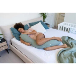 Doomoo Buddy Tetra Jersey Green Voedingskussen B33 -Babyproducten Winkel doomoo buddy tetra jersey green voedingskussen b33 1