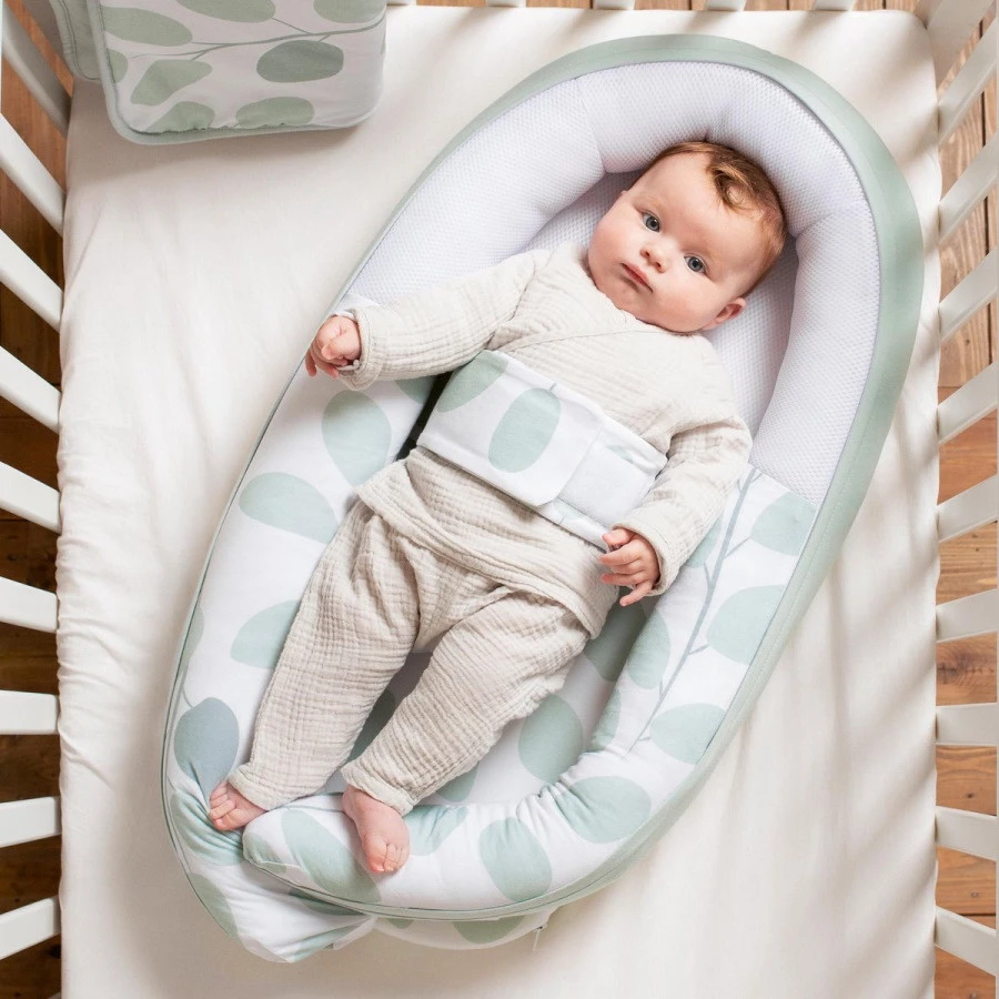 Doomoo Cocoon Leaves Aqua Green Babynest CO 08 6 Doomoo Cocoon Leaves Aqua Green Babynest CO 08 - Afbeelding 4