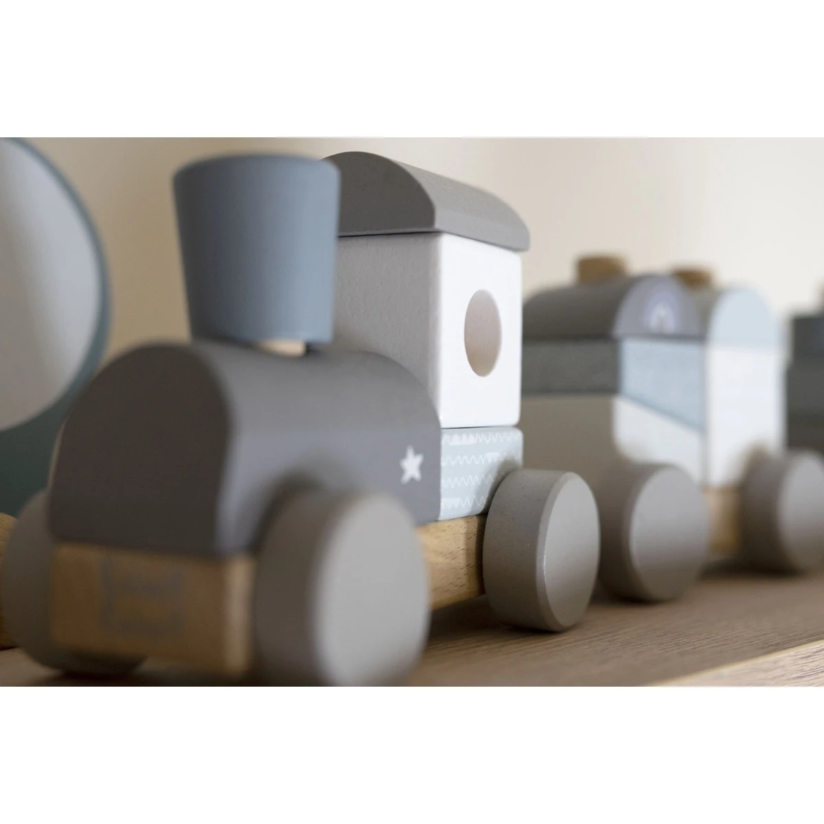 Label Label Blauw Houten Speelgoed Trein LLWT-25170 6 Label Label Blauw Houten Speelgoed Trein LLWT-25170 - Afbeelding 4