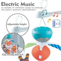 Eco Toys Animals Muziekmobiel HC597799 -Babyproducten Winkel eco toys blue babymobiel 4 1