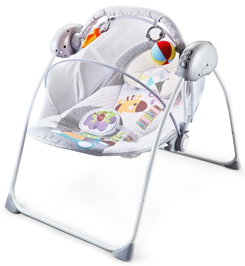 Eco Toys Giraffe Grijs Babyschommel CH71808A 4 Eco Toys Giraffe Grijs Babyschommel CH71808A - Afbeelding 2