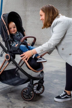 Ding Fenix Black/Rose 3-in-1 Combi Kinderwagen Incl. Autostoel -Babyproducten Winkel fenix lifestyle 05a