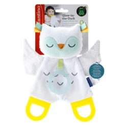 Infantino Glow In The Dark Cuddle Uil Bijtring Knuffeldoekje BK-302035 -Babyproducten Winkel infantino glow in the dark cuddle uil bijtring knuffeldoekje bk 302035 3