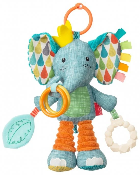 Infantino Go Gaga Playtime Pal Olifant Buggyspeeltje BK-216553 3 Infantino Go Gaga Playtime Pal Olifant Buggyspeeltje BK-216553