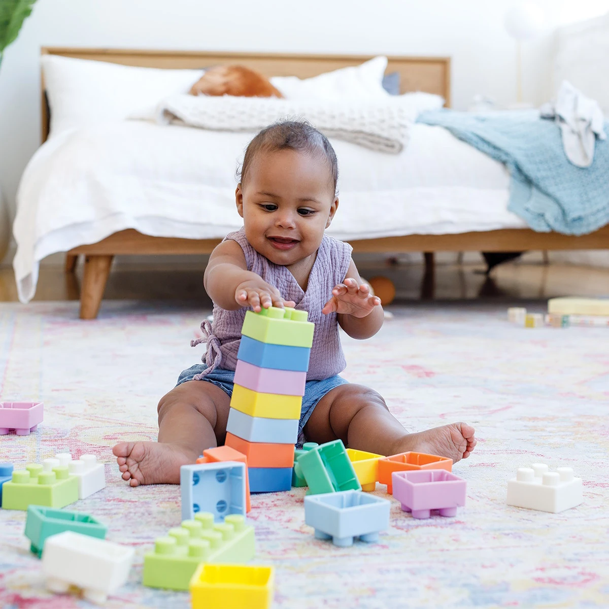 Infantino Super Soft 1st Bouwblokken Set BK-315104 6 Infantino Super Soft 1st Bouwblokken Set BK-315104 - Afbeelding 4