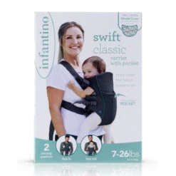 Infantino Swift Classic Grey Draagzak BK-300105 -Babyproducten Winkel infantino swift classic grey draagzak bk 300105 1