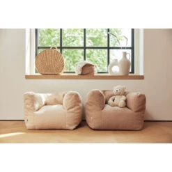 Jollein Boucle Biscuit Kinderfauteuil Beanbag 028-543-66067 -Babyproducten Winkel jollein boucle naturel kinderfauteuil beanbag 028 543 66060 .5 1