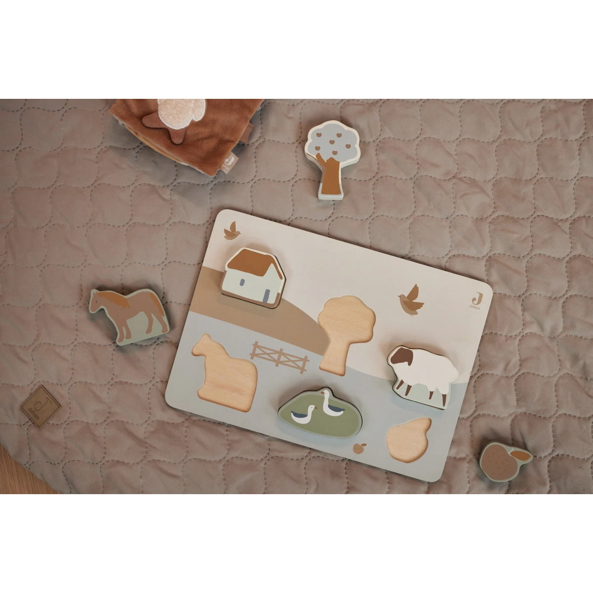 Jollein Farm Houten Puzzel 105-001-67021 6 Jollein Farm Houten Puzzel 105-001-67021 - Afbeelding 4