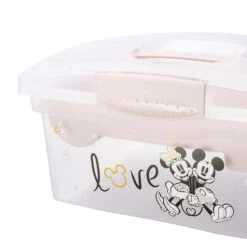 Keeeper Minnie Mouse Roze Draagbare Opbergbox Met Organizer 1220258124700 -Babyproducten Winkel keeeper minnie mouse roze draagbare opbergbox met organizer 1220258124700 4