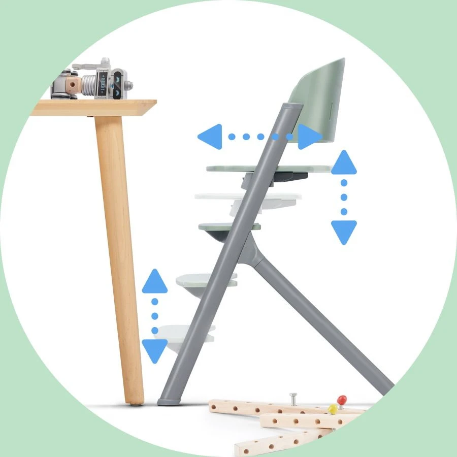 Kinderkraft Livy Oak 4-in-1 Meegroeistoel Incl. Calmee Wipstoeltje KHLICA00WOD0000 9 Kinderkraft Livy Oak 4-in-1 Meegroeistoel Incl. Calmee Wipstoeltje KHLICA00WOD0000 - Afbeelding 7