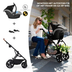 Kinderkraft A-Tour Dark Grey 3-in-1 Kinderwagen Incl. Autostoel KSATOU00DGR3000 -Babyproducten Winkel kinderkraft a tour dark grey 3 in 1 kinderwagen incl. autostoel ksatou00dgr3000 9