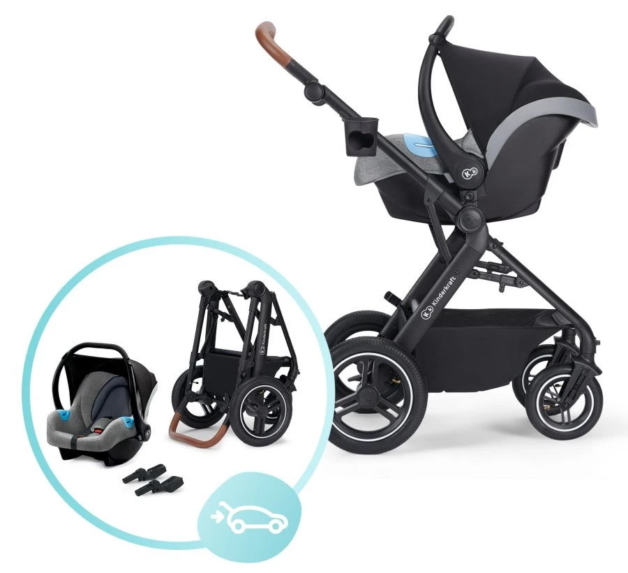 Kinderkraft B-Tour Ash Grey 3-in-1 Combi Kinderwagen Incl. Autostoel KSBTOU00DGR3000 18 Kinderkraft B-Tour Ash Grey 3-in-1 Combi Kinderwagen Incl. Autostoel KSBTOU00DGR3000 - Afbeelding 16