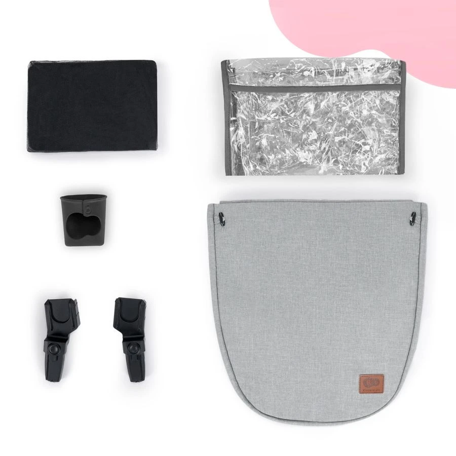 Kinderkraft B-Tour Silver Grey 3-in-1 Combi Kinderwagen Incl. Autostoel KSBTOU00LGR3000 18 Kinderkraft B-Tour Silver Grey 3-in-1 Combi Kinderwagen Incl. Autostoel KSBTOU00LGR3000 - Afbeelding 16