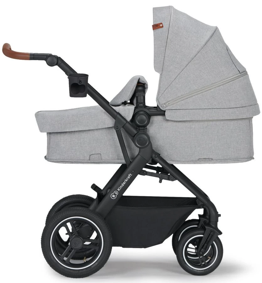 Kinderkraft B-Tour Silver Grey 3-in-1 Combi Kinderwagen Incl. Autostoel KSBTOU00LGR3000 5 Kinderkraft B-Tour Silver Grey 3-in-1 Combi Kinderwagen Incl. Autostoel KSBTOU00LGR3000 - Afbeelding 3