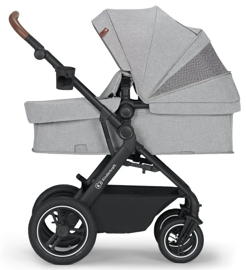 Kinderkraft B-Tour Silver Grey 3-in-1 Combi Kinderwagen Incl. Autostoel KSBTOU00LGR3000 6 Kinderkraft B-Tour Silver Grey 3-in-1 Combi Kinderwagen Incl. Autostoel KSBTOU00LGR3000 - Afbeelding 4