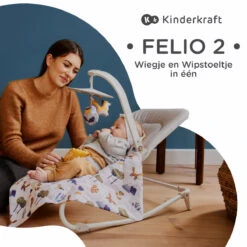 Kinderkraft Felio 2 Stone Grey Bouncer Wipstoel KBFELI20GRY0000 25 Kinderkraft Felio 2 Stone Grey Bouncer Wipstoel KBFELI20GRY0000 -Babyproducten Winkel kinderkraft felio 2 stone grey bouncer wipstoel kbfeli20gry0000 10