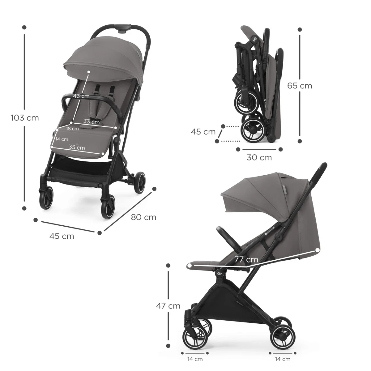 Kinderkraft Indy 2 Cozy Grey Wandelwagen KSINDY00GRY0000 9 Kinderkraft Indy 2 Cozy Grey Wandelwagen KSINDY00GRY0000 - Afbeelding 7