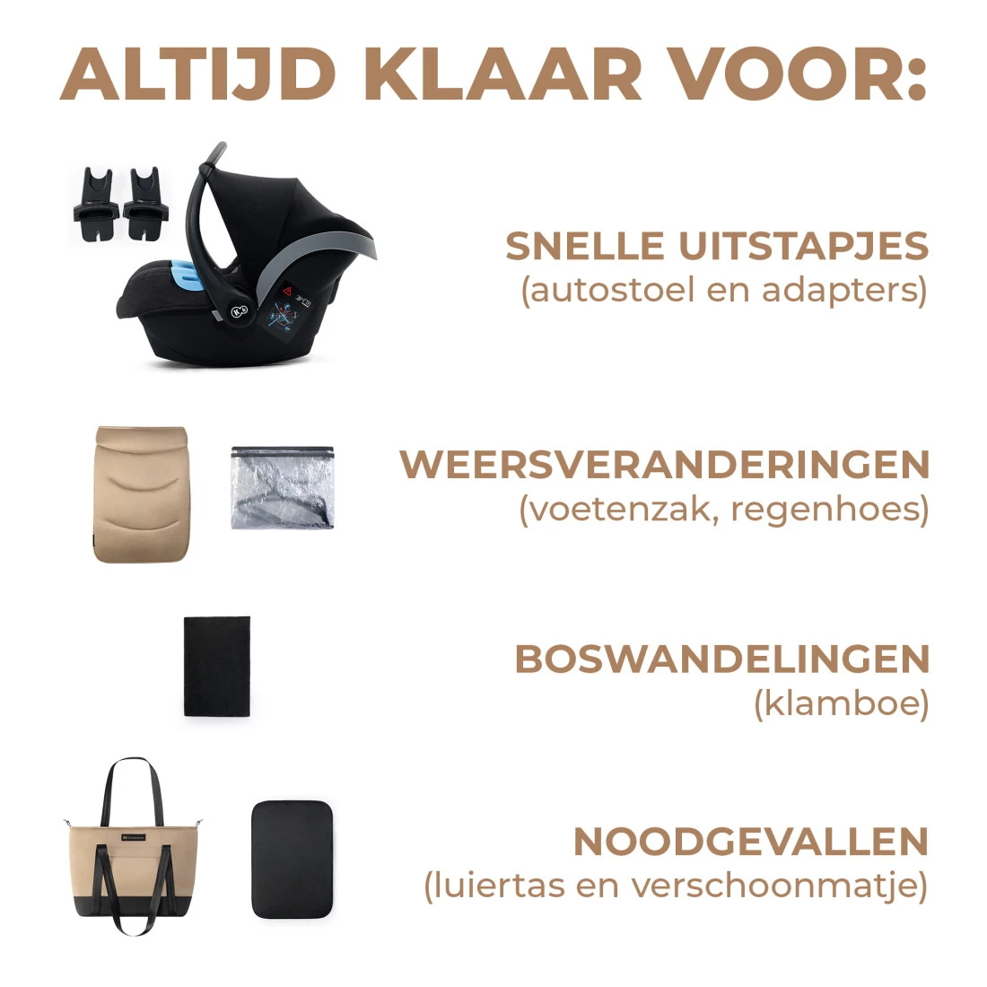 Kinderkraft Prime 2 Sandrose Beige 3-in-1 Kinderwagen Incl. Autostoel KSPRIM02BEG3000 10 Kinderkraft Prime 2 Sandrose Beige 3-in-1 Kinderwagen Incl. Autostoel KSPRIM02BEG3000 - Afbeelding 8