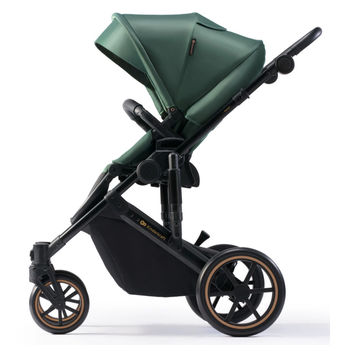 Kinderkraft Prime 2 Dark Green 3-in-1 Kinderwagen Incl. Autostoel KSPRIM02GRE3000 - Afbeelding 3