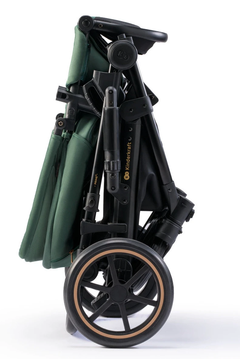 Kinderkraft Prime 2 Dark Green 3-in-1 Kinderwagen Incl. Autostoel KSPRIM02GRE3000 - Afbeelding 6