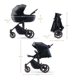Kinderkraft Prime 2 Venezian Black 3-in-1 Kinderwagen Incl. Autostoel KSPRIM02BLK3000 -Babyproducten Winkel kinderkraft prime 2 venezian black 3in1 kinderwagen ksprim02blk3000 2