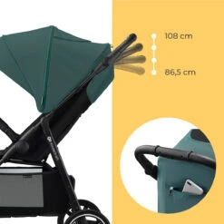 Kinderkraft Route Midnight Black Wandelwagen KSROUT00BLK0000 -Babyproducten Winkel kinderkraft route wandelwagen 25 2
