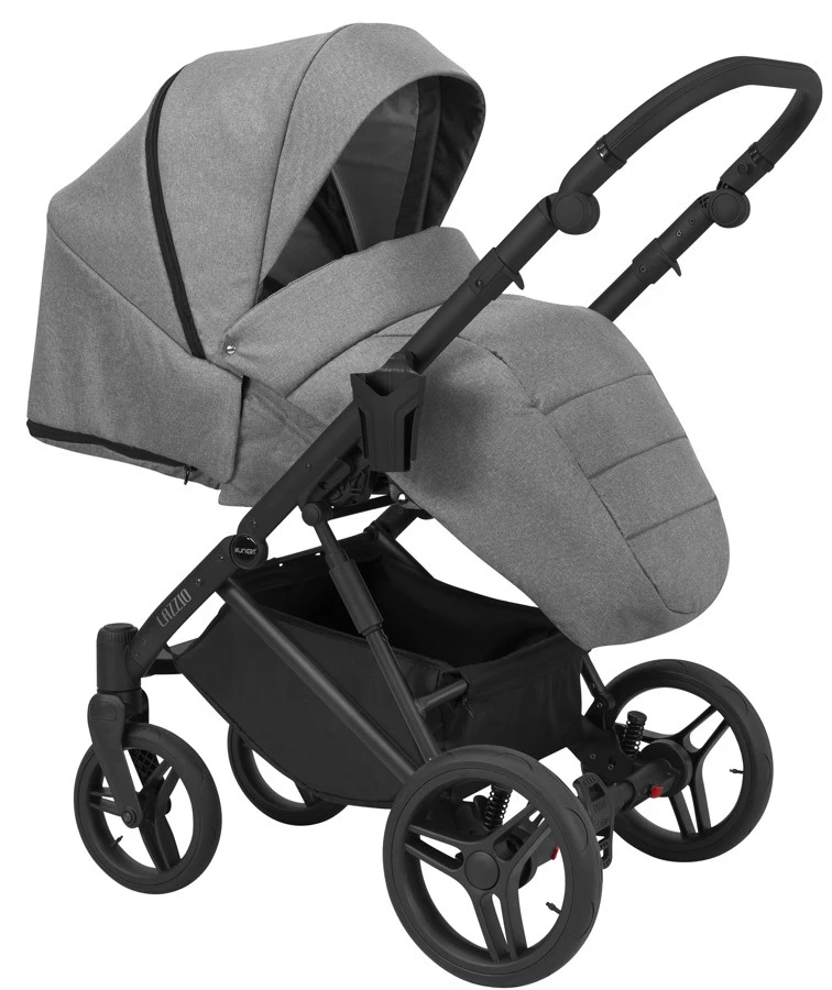 Kunert Lazzio Black Eco-Leather 2-in-1 Kinderwagen LAZ-11-BLACK 21 Kunert Lazzio Black Eco-Leather 2-in-1 Kinderwagen LAZ-11-BLACK - Afbeelding 19