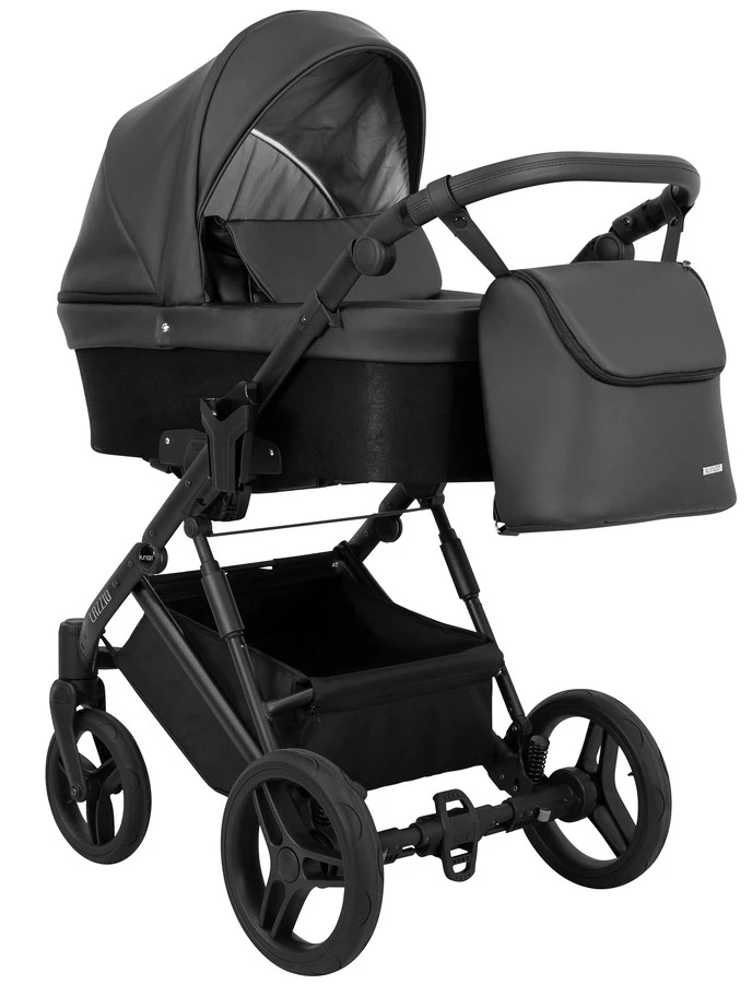 Kunert Lazzio Black Eco-Leather 2-in-1 Kinderwagen LAZ-11-BLACK 3 Kunert Lazzio Black Eco-Leather 2-in-1 Kinderwagen LAZ-11-BLACK