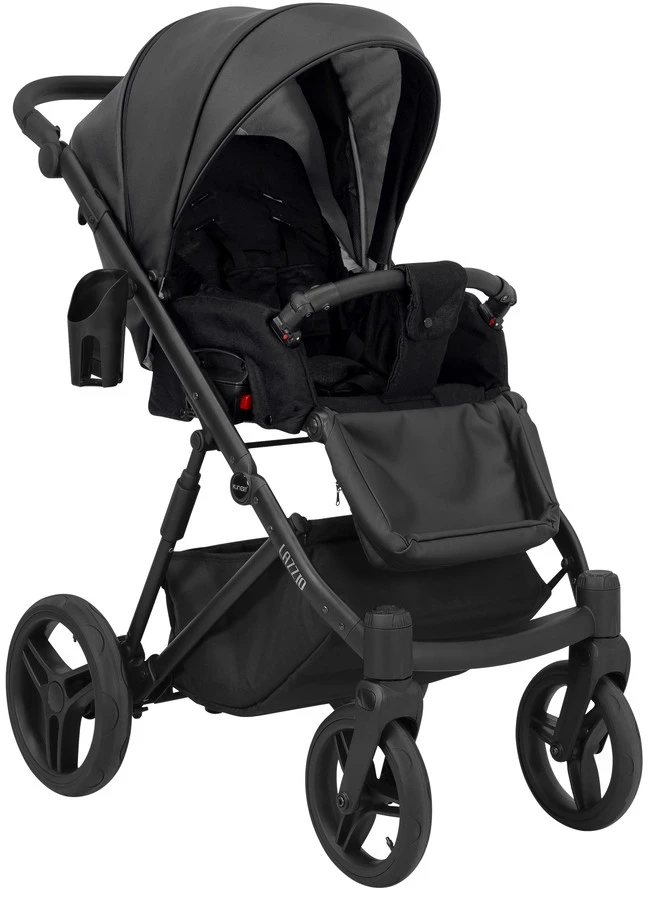 Kunert Lazzio Black Eco-Leather 2-in-1 Kinderwagen LAZ-11-BLACK 7 Kunert Lazzio Black Eco-Leather 2-in-1 Kinderwagen LAZ-11-BLACK - Afbeelding 5