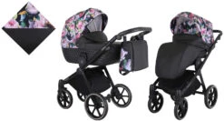 Kunert Talisman Black Flowers 2-in-1 Kinderwagen TA-01-BLACK 21 Kunert Talisman Black Flowers 2-in-1 Kinderwagen TA-01-BLACK -Babyproducten Winkel kunert talisman black flowers 2 in 1 kinderwagen ta 01 black 0