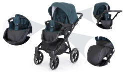Kunert Talisman Black Green 2-in-1 Kinderwagen TA-04-BLACK 38 Kunert Talisman Black Green 2-in-1 Kinderwagen TA-04-BLACK -Babyproducten Winkel kunert talisman black green 2 in 1 kinderwagen ta 04 black 17 1