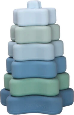 Label Label Blauw Silicone Stapeltoren LLST-15362 -Babyproducten Winkel label label blauw silicone stapeltoren llst 15362 2