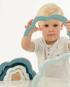 Label Label Cloud Blauw Houten Regenboog Puzzel LLWT-25293 -Babyproducten Winkel label label cloud blauw houten regenboog puzzel llwt 25293 4