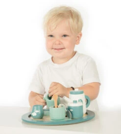 Label Label Groen Houten Theeservies Set LLWT-24814 -Babyproducten Winkel label label groen houten theeservies set llwt 24814 3