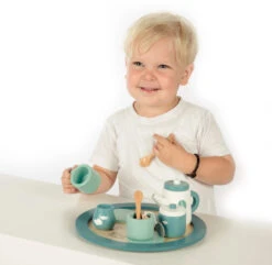 Label Label Groen Houten Theeservies Set LLWT-24814 -Babyproducten Winkel label label groen houten theeservies set llwt 24814 4