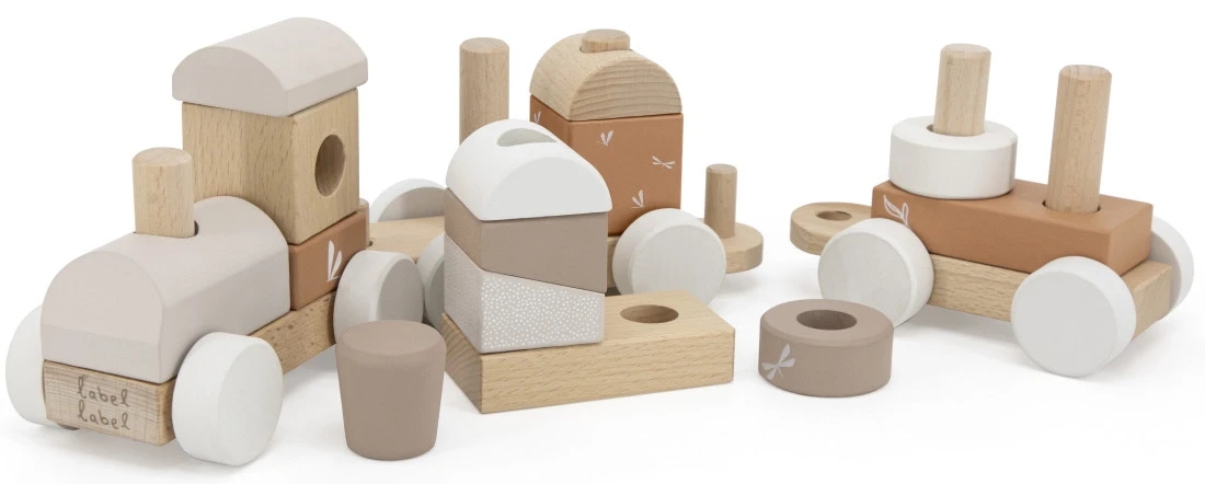 Label Label Nougat Houten Speelgoed Trein LLWT-34390 5 Label Label Nougat Houten Speelgoed Trein LLWT-34390 - Afbeelding 3