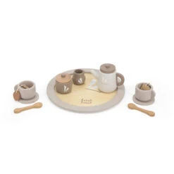 Label Label Nougat Houten Theeservies Set LLWT-37117 -Babyproducten Winkel label label nougat houten theeservies set 1