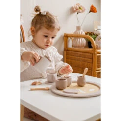 Label Label Nougat Houten Theeservies Set LLWT-37117 -Babyproducten Winkel label label nougat houten theeset 1