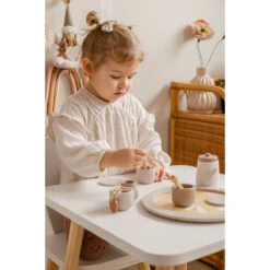 Label Label Nougat Houten Theeservies Set LLWT-37117 -Babyproducten Winkel label label nougat houten theeset 2
