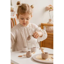 Label Label Nougat Houten Theeservies Set LLWT-37117 -Babyproducten Winkel label label nougat houten theeset 3