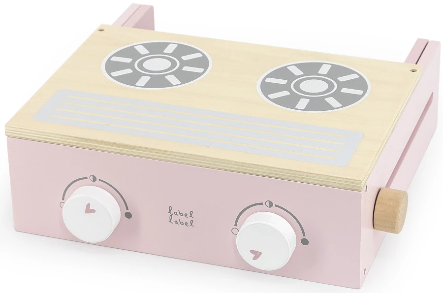 Label Label Roze Houten Kookstel LLWT-24784 4 Label Label Roze Houten Kookstel LLWT-24784 - Afbeelding 2